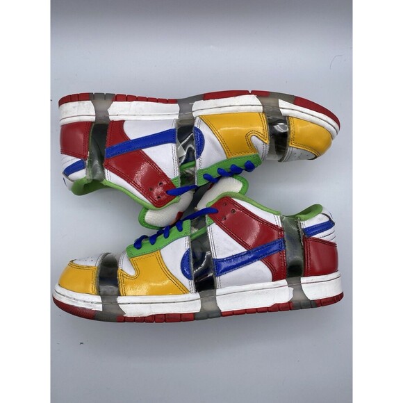 Nike SB Dunk Low "SANDY BOEDECKER" 2022 - Size 11 Colorful Red Yellow Blue Green - Picture 1 of 13
